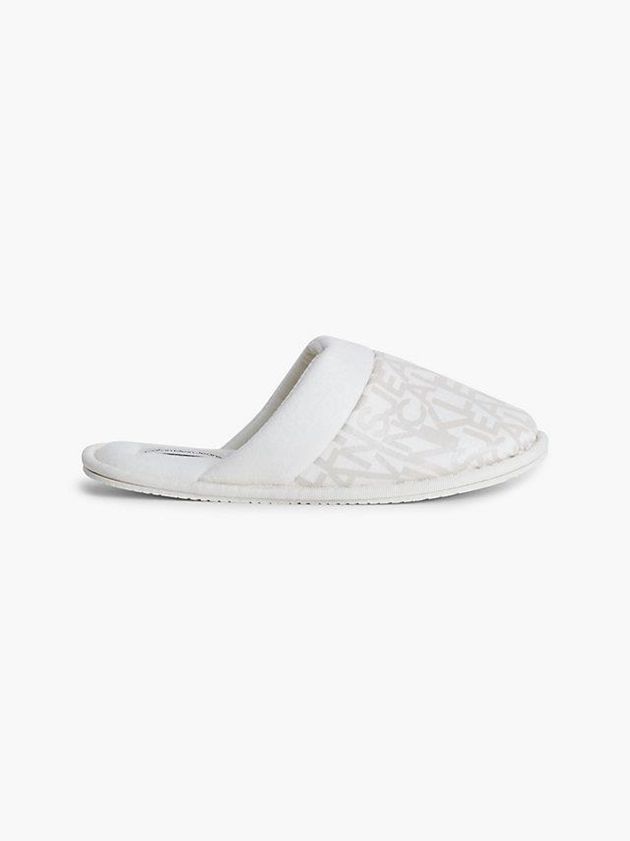 Calvin Klein USA Recycled Womens Slippers White 8751390-VZ